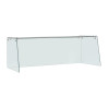 Straight Glass Sneeze Guard Assembly for 3 Door Counter Straight Glass Sneeze Guard Assembly for 3 Door Counter