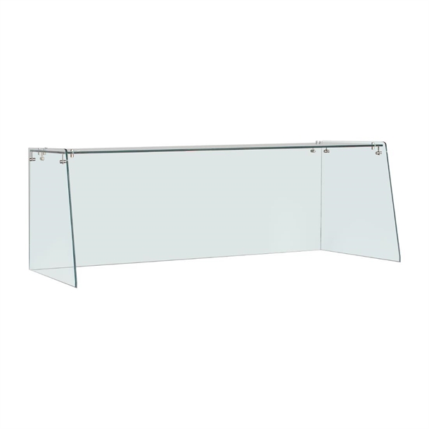 Straight Glass Sneeze Guard Assembly for 3 Door Counter Straight Glass Sneeze Guard Assembly for 3 Door Counter