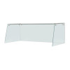 Straight Glass Sneeze Guard Assembly for 3 Door Counter Straight Glass Sneeze Guard Assembly for 3 Door Counter