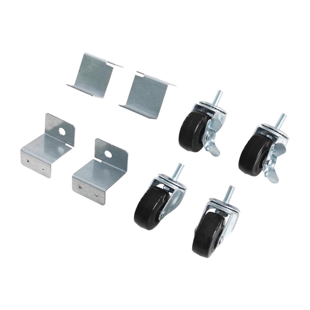 Polar Optional Standard and Braked Castors including Brackets (4 Pack)