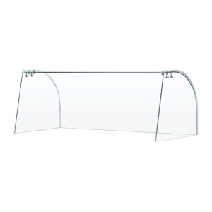Curved Glass Sneeze Guard Assembly Curved Glass Sneeze Guard Assembly