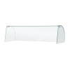 Curved Glass Sneeze Guard Assembly