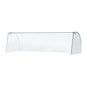 Curved Glass Sneeze Guard Assembly Curved Glass Sneeze Guard Assembly