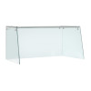 Straight Glass Sneeze Guard Assembly for 2 Door Counter Straight Glass Sneeze Guard Assembly for 2 Door Counter
