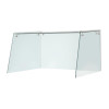Straight Glass Sneeze Guard Assembly for 2 Door Counter Straight Glass Sneeze Guard Assembly for 2 Door Counter