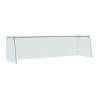 Straight Glass Sneeze Guard Assembly for 4 Door Counter Straight Glass Sneeze Guard Assembly for 4 Door Counter