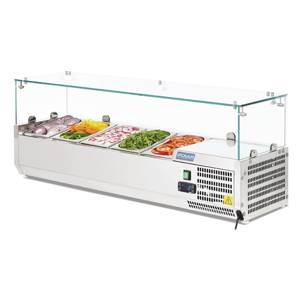 Polar G-Series Countertop Prep Fridge 5x 1/4GN Polar G-Series Countertop Prep Fridge 5x 1/4GN