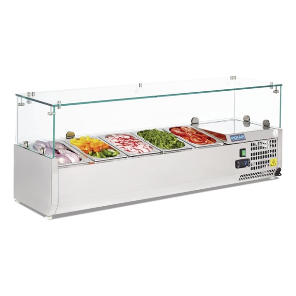Polar G-Series Countertop Prep Fridge 5x 1/4GN Polar G-Series Countertop Prep Fridge 5x 1/4GN