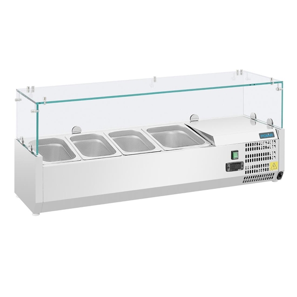 Polar G-Series Countertop Prep Fridge 3x 1/3GN & 1x 1/2GN Polar G-Series Countertop Prep Fridge 3x 1/3GN & 1x 1/2GN