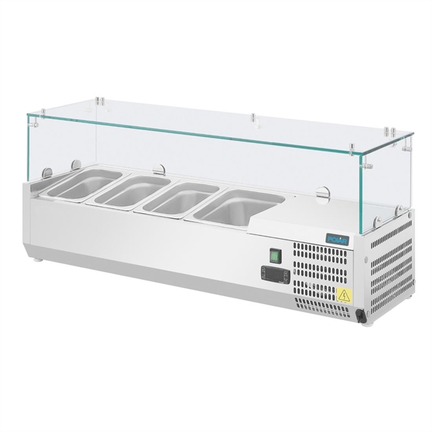 Polar G-Series Countertop Prep Fridge 3x 1/3GN & 1x 1/2GN Polar G-Series Countertop Prep Fridge 3x 1/3GN & 1x 1/2GN