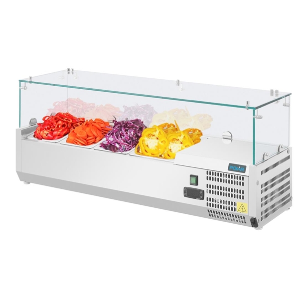 Polar G-Series Countertop Prep Fridge 3x 1/3GN & 1x 1/2GN Polar G-Series Countertop Prep Fridge 3x 1/3GN & 1x 1/2GN