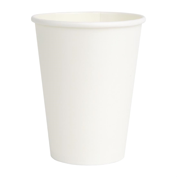 Fiesta Paper Coffee Cups 225ml 8oz White 