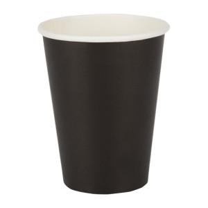 Fiesta Takeaway Coffee Cups Single Wall Black 340ml / 12oz