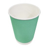 Fiesta Recyclable Hot Cup Ripple Wall Aqua 225ml (500 Pack)