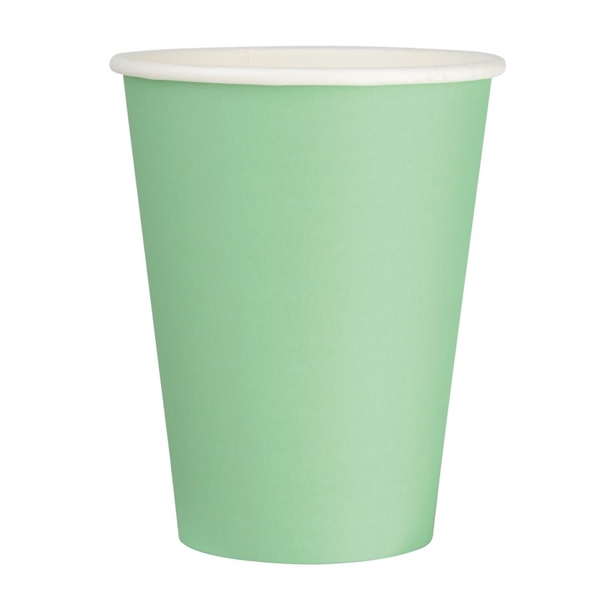 Fiesta Takeaway Coffee Cups Single Wall Turquoise 340ml / 12oz