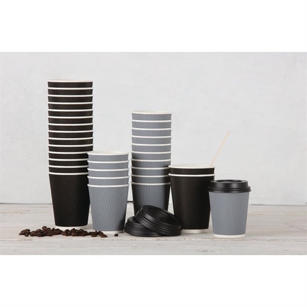 Fiesta Recyclable Coffee Cup Lids Black 225ml / 8oz Fiesta Recyclable Coffee Cup Lids Black 225ml / 8oz