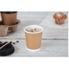 Fiesta Recyclable Hot Cup Double Wall Kraft 225ml (500 Pack)