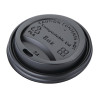 Fiesta Compostable Lid for Hot Cups Black 225ml (1000 Pack)