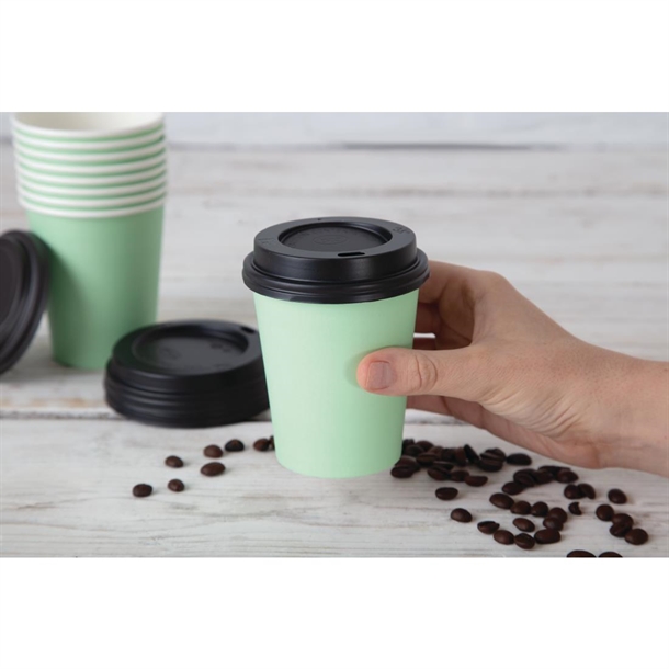 Fiesta Takeaway Coffee Cups Single Wall Turquoise 225ml / 8oz Fiesta Takeaway Coffee Cups Single Wall Turquoise 225ml / 8oz
