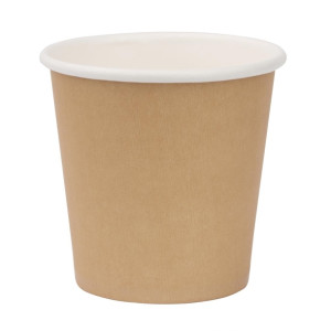 Fiesta Recyclable Hot Cup Single Wall Kraft 114ml (1000 Pack)