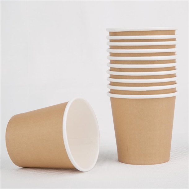 Fiesta Recyclable Hot Cup Single Wall Kraft 114ml (1000 Pack)