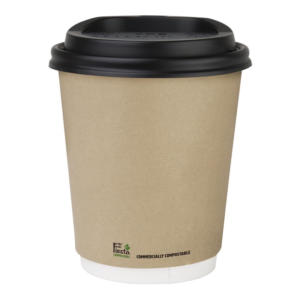 Fiesta Compostable Hot Cup Double Wall Kind Kraft 225ml (500 Pack) Fiesta Compostable Hot Cup Double Wall Kind Kraft 225ml (500 Pack)