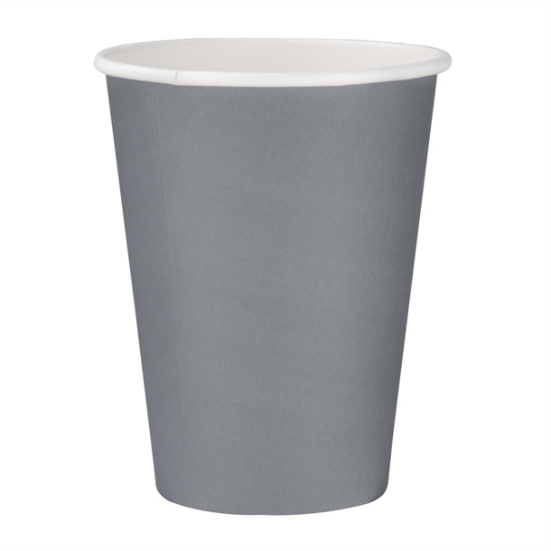 Fiesta Recyclable Hot Cup Single Wall Charcoal 340ml (1000 Pack) Fiesta Recyclable Hot Cup Single Wall Charcoal 340ml (1000 Pack)