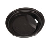 Fiesta Compostable Lid for Hot Cups Black 255ml (50 Pack) Fiesta Compostable Lid for Hot Cups Black 255ml (50 Pack)