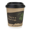 Fiesta Compostable Lid for Hot Cups Black 255ml (50 Pack) Fiesta Compostable Lid for Hot Cups Black 255ml (50 Pack)