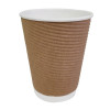 Fiesta Recyclable Hot Cup Ripple Wall Kraft 340ml (500 Pack) Fiesta Recyclable Hot Cup Ripple Wall Kraft 340ml (500 Pack)