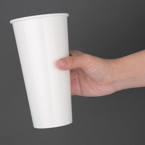 Fiesta Recyclable Cold Cup Single Wall White 625ml (1000 Pack) Fiesta Recyclable Cold Cup Single Wall White 625ml (1000 Pack)