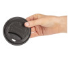 Fiesta Compostable Lid for Hot Cups Black 340/455ml (50 Pack) Fiesta Compostable Lid for Hot Cups Black 340/455ml (50 Pack)