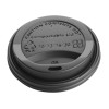 Fiesta Compostable Lid for Hot Cups Black 340/455ml (50 Pack) Fiesta Compostable Lid for Hot Cups Black 340/455ml (50 Pack)