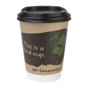 Fiesta Compostable Lid for Hot Cups Black 340/455ml (50 Pack) Fiesta Compostable Lid for Hot Cups Black 340/455ml (50 Pack)