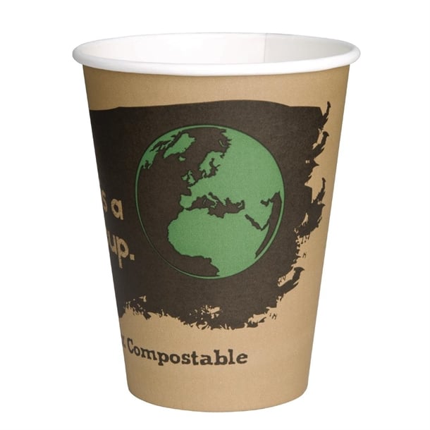 Fiesta Compostable Hot Cup Single Wall Kind 340ml (1000 Pack)
