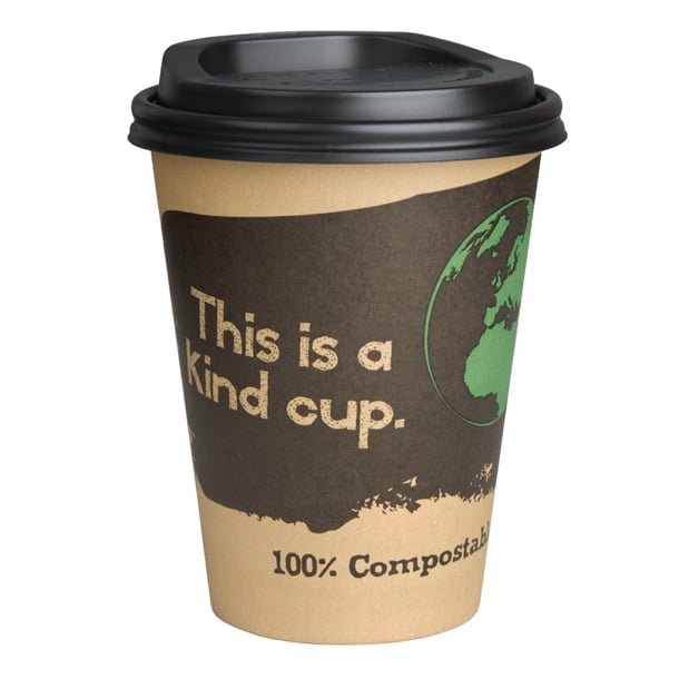 Fiesta Compostable Hot Cup Single Wall Kind 340ml (1000 Pack)