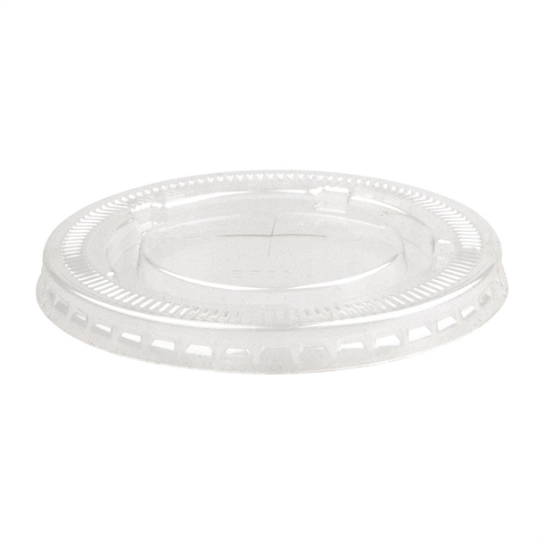 BioPak PET Clear Flat Lid 90mm for BioCup Paper Cup 390-650ml 12-22oz (1000 Pack)