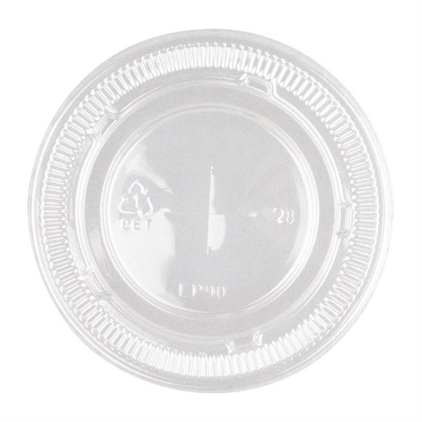 BioPak PET Clear Flat Lid 90mm for BioCup Paper Cup 390-650ml 12-22oz (1000 Pack)