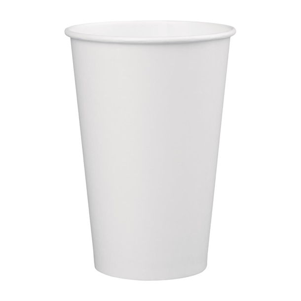 Fiesta Recyclable Cold Cup Single Wall White 455ml(1000 Pack)