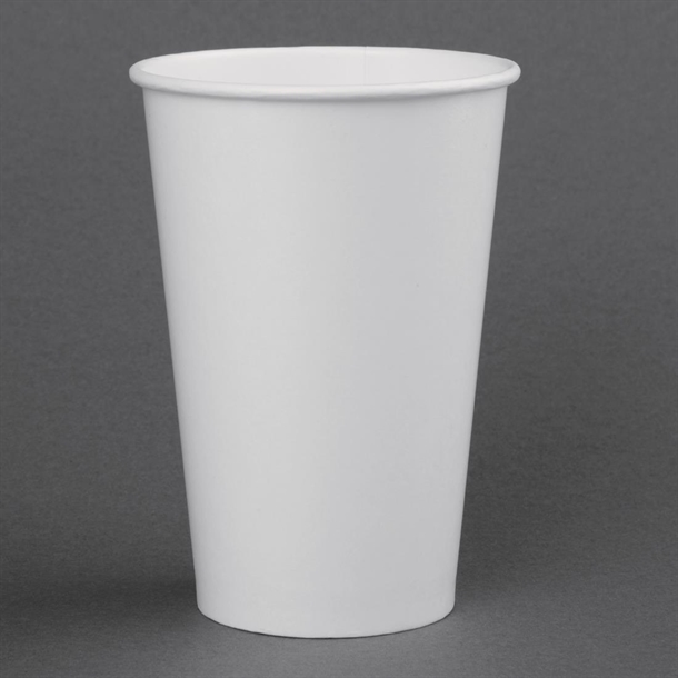 Fiesta Recyclable Cold Cup Single Wall White 455ml(1000 Pack)