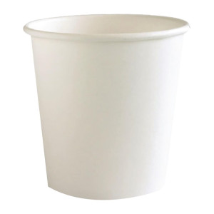 BioPak BioCup Single Wall White - 120ml 4oz 63mm (Pack 2000)