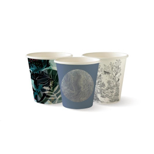 BioPak Art Series Hot BioCups Single Wall 230ml / 6oz (1000 Pack)