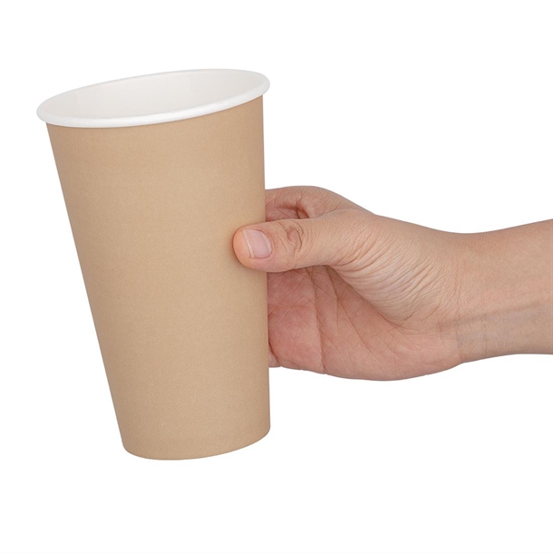 Fiesta Recyclable Hot Cup Single Wall Kraft 455ml (1000 Pack) Fiesta Recyclable Hot Cup Single Wall Kraft 455ml (1000 Pack)