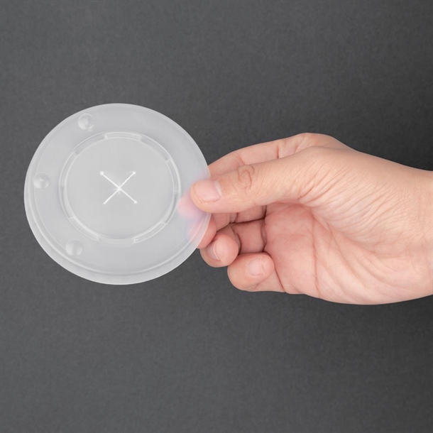 Fiesta Recyclable Lid 80mm for Paper Cold Cup 225ml (1000 Pack)