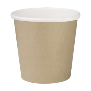 Fiesta Recyclable Hot Cups Single Wall Kraft 170ml (50 Pack)