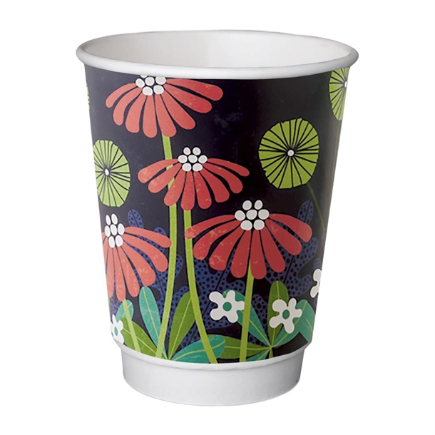 Detpak Grasp the Moment 90mm Double Wall PLA Hot Cup - 360ml (Pack 1000)