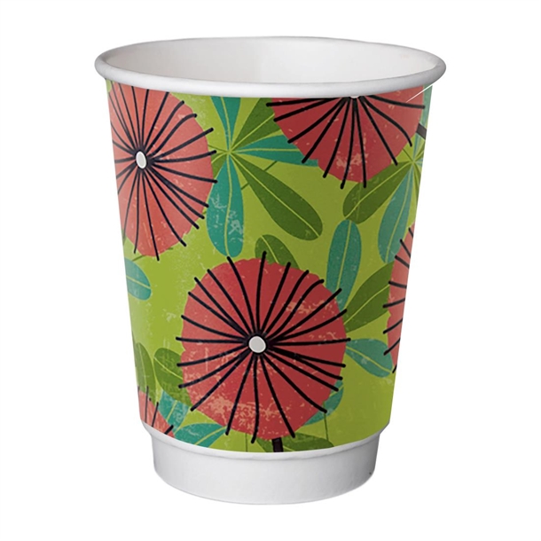 Detpak Grasp the Moment 90mm Double Wall PLA Hot Cup - 360ml (Pack 1000)