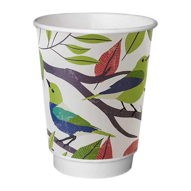 Detpak Grasp the Moment 90mm Double Wall PLA Hot Cup - 360ml (Pack 1000)