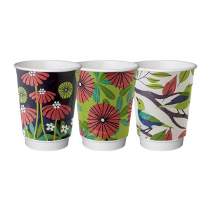 Detpak Grasp the Moment 90mm Double Wall PLA Hot Cup - 360ml (Pack 1000)