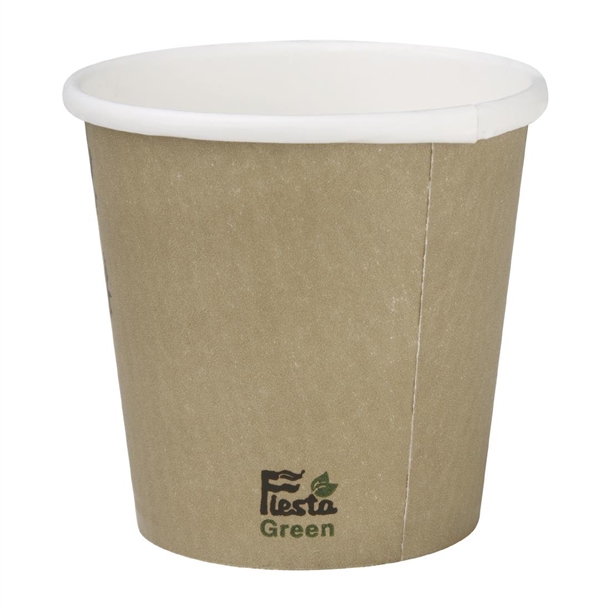 Fiesta Compostable Hot Cup Single Wall Kind 114ml (50 Pack)